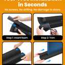 Everlasting Comfort 2 Sided Door Draft Stopper for Bottom of Door - Keeps Cold Air in & Heat Out, 100% Sound Proofing Strip Gap Filler, Quick Install Noise Blocker Sweep for Home - Fits 30"- 36" W