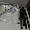 Welded HEAVY DUTY Closet Rod & Shelf Support Bracket | Black | 20 Pack