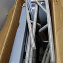 DMI Drop Arm Portable Toilet Commode, Extra-Wide Seat, 500 Pound Weight Capacity, Bucket with Lid Included, Adjustable Legs, Elderly Assistance Products, Grey