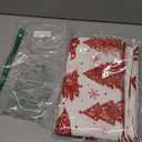 Lanpn White and Red 16x24 Christmas Lumbar Pillow Covers Set of 4, Decorative Rectangle Long 16 x 24 Winter Snowflake Throw Pillow Case Xmas Cushion Cover for Indoor House Sofa Red