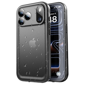 SPORTLINK for iPhone 17 Pro Case  IP68 Waterproof Military Protective Full Body Heavy Duty Shockproof 360 Sealed Dustproof with Camera Screen Protector Phone Cover for iPhone 17 Pro 6.3" Black