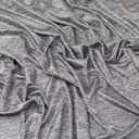 Lady McElroy Lurex Melange Jersey Knit Fabric Silver - per Yard