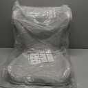 Ergonomic Lumbar Support Backrest Seat Cushion, Lower Waist Posture Corrector for Office Chair Long Sitting Desk Work, Gaming, Reading, One Piece Extra Large Back Straightener for Adult, Light Gray