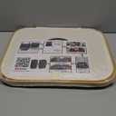 Recycling Bin for Kitchen Indoor Home, Large 100L/ 27 Gallon Recycle Bin with Lid Removeable Reusable Inner Bag Bottle Can Glass Waste Plastice Stickers (White, 27 Gallon)