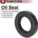 5 Pcs Rotary Shaft Seal High Pressure Oil Seal 35x60x10mm Black Nitrile 70 Durometer Rubber