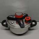 18/8 Stainless Steel Pressure Cooker 7 QT, [Save 70% Cooking Time] Olla De Presion with Food-Grade Body [One Hand Operation] Rotating Lock/Unlocking Lid System, Steam Rack Included