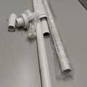 White Tension Curtain Rod 41-126 Inch Outdoor Curtain Rod No Drilling 1pcs