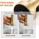 Kitchen Faucets with Pull Down Sprayer 304 Stainless Steel Industrial Single Handle One Hole Faucet for Farmhouse Camper Laundry Utility Rv Wet Bar Sinks Gold 9009K