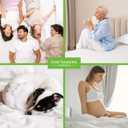 Four Seasons Essentials Twin Size Waterproof Mattress Protector - Cooling Viscose derived from Bamboo Fitted Sheet Mattress Cover - Quilted Jacquard Pad Protects from Dust Allergens (White)