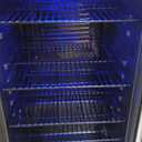 EUHOMY Beverage Refrigerator Cooler, 130 Can Mini Fridge with Glass Door for Soda Beer or Wine, Beverage Cooler for Home, Office, Bar with Adjustable Removable Shelves, Silver (3.2 CUFT)