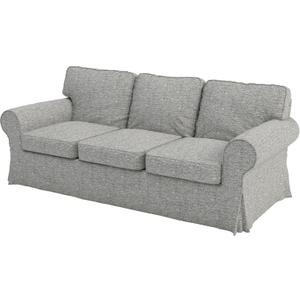 Ektorp 3 Seat Sofa Cotton Cover Replacement Slipcover Compatible with IKEA Ektorp Sofa Cover (Polyester Flax Sofa)
