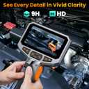 Screen Protector Tempered Glass 2-Pack Compatible with Teslong TD450S Borescope, Anti-Scratch Bubble-Free HD Clear Film