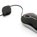 Verbatim Wired Optical USB-C Mini Mouse  Plug & Play Corded Small Travel Mouse  Black 70744