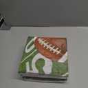 Creative Converting Football Field Disposable Party Paper Napkins, 16 Count, Brown 6 Pack