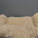 Bedsure ComfyFleece Cute Cat Couch for Pets - As Seen on TV on Good Day New York, Small Medium Dog Bed, Supportive Couch Bed for Small Dogs, 30 Inch, Sandy Beige