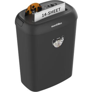 Paper Shredder, 14 Sheet Cross Cut, 6.6 Gallon Basket, P-4 Security Level, 3 Mode Design - Jam Proof Heavy Duty Shredder for Home and Office