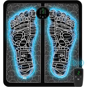 Portable TENS & PMS Foot Massager for Plantar Fasciitis & Neuropathy Pain Relief - Deep Tissue Electric Muscle Stimulator, Adjustable Intensity, Lightweight Design for Home, Travel, Office Use