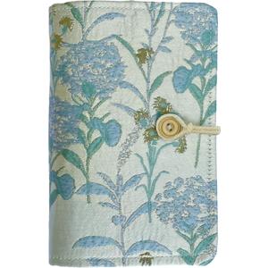 Flower Embroidery Refillable Journal, A6 Binder 6 Ring, Budget Binder, Planner Binder, Refillable Notebook, Travel Diary for Women, Gift for Friends Female, Teen Girl Gifts, Blue Forget-Me-Not