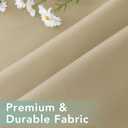 Outdoor Curtains for Patio Waterproof 6 Panels - Windproof, Privacy, Weatherproof Outside Drapes for Gazebo Pergola Porch, Grommet Top and Tab Bottom, 54x84 Inch, Cream