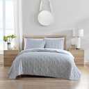 Stone Cottage - King Quilt Set, Reversible Cotton Bedding with Matching Shams, Ideal Bedding Set (Willow Way Indigo, King)