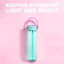 Elemental Splash Water Bottle with Straw - BPA-Free Tritan Plastic Reusable Water Bottle with Strap - Ideal for Travel, Gym and Sports - Leak Proof when Spout is Closed - 26oz - Berry Breeze