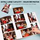 600 Pockets Photo Album 4x6 with Writing Space, Large Capacity 4x6 Photo Album Holds 600 Horizontal and Vertical Photos, Linen Cover Acid Free Pages Photo Book for Family Wedding Baby Pictures, Beige