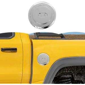 RT-TCZ Fuel Filler Gas Tank Door Cap Cover Trim Decoration Exterior Accessories for Dodge RAM TRX 2018-2025 (Chrome)