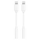 FUHAYA [Apple MFi Certified] Apple Lightning to 3.5 mm Headphone Jack Adapter, 2 Pack iPhone 3.5mm Headphone Aux Audio Converter Dongle Adapter Compatible for iPhone 14 13 12 11 Pro Max XS XR X 8 7 6