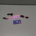 LED Dog Collar for Small Dogs Cats - Fully Waterproof & Adjustable Glow Collar - USB-C Rechargeable for Night Walking, Safety - Flashing Lighted Collar for Dogs(Pink,XS) (XSmall (Width:0.6",Length:7" - 11"))