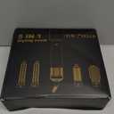 5 in 1 Hair Styler & Hair Dryer Brush, Low-Speed Negative Ionic Air Styler Drying, Multi Hair Styler, Professional Blow Dryer Brush for Curling Volumizing Straightening Styling(Gray Gold)