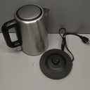 Amazon Basics Stainless Steel Portable Electric Hot Water Kettle - 1.7 liter, Silver