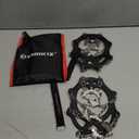 Crampons Ice Cleats Traction Snow Grips for Boots Shoes Women Men Anti Slip 19 Stainless Steel Spikes Safe Protect for Hiking Fishing Walking Climbing Mountaineering (Medium, Black)