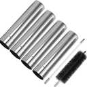 SENQI Stove PipeCamping Wood Stove Chimney PipeWood Burning Tent Stove Chimney PipeHunting, Ice FishingCookingShelter (4pcs-2.36x 12.6")