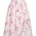 Scarlet Darkness Summer Floral Milkmaid Dress Cottagecore Corset Dress with Pockets (X-Large)