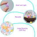 6 x Allaugh Easter Egg Vase Filler: Lightweight Foam Eggs for Quick Spring Decor - Non-Toxic Toddler-Safe Centerpiece - Busy Mom's Easter Brunch & Egg Hunt Table Upgrade (0.9"  0.6")