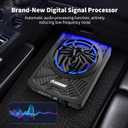 NEW 10" 1200W Subwoofer,RGB Slim Underseat Car Subwoofer and Amp Package.Under Seat Subwoofers with Amp,Individual Control for Low Pass/Gain/Boost Bass.Deep Bass Perfect for Truck/SUV/Jeep/MPV