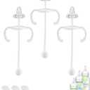 joyfeed Sippy Straw Cup Conversion Kit for Dr Browns Narrow and Narrow Glass Baby Bottles, Weighted Sippy Replacement Kit with Soft Sippy Top and Handle,6m+,Set of 3 (1 Count (Pack of 3))