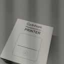 Cudinham Print Pods Mini Printer, Sticker Printer with 10 Rolls Thermal Printing Paper, Inkless Pocket Printpod for Phone, Impresora Porttil for Notes, DIY, Compatible with iOS & Android (Black)