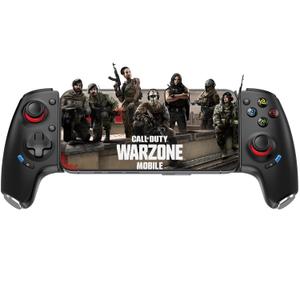 arVin Wireless Gaming Controller for iPhone/Android/PC/Switch, Bluetooth Phone Gamepad for PS Remote Play, Xbox Cloud, Steam Link, MFi Arcade Games -with Hall Joysticks/Hall Trigger/Turbo/Back Key (Black)