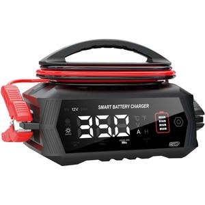 35 amp Lithium Battery Charger,6V 10A &12V 35A & 24V 18A Fully-Automatic Smart Car Battery Charger, Battery Maintainer Trickle Charger,Battery Desulfator, Lifepo4 AGM Charger