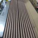 RITOLLO Wood Slat Panels for Wall 2-Piece 94.5"11" Acoustic Panels for Interior Wall Decor 3D Fluted Sound Absorbing Panel - Natural Walnut