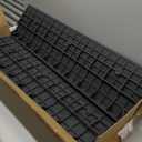 Curb Ramps for Sidewalks 1.6" Rise Rubber Curb Ramps Threshold Ramp for Driveway Shed Ramp for Riding Mower Garage Ramp Door Threshold Ramp for Wheelchair 7000lbs Capacity