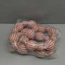 Jenaai 6 ft Christmas Ball Garland Retro Red and White Hanging Decor Rustic Farmhouse Country Burlap Garland Xmas Party Banner Decoration for Christmas Tree Wall Fireplace Mantle Indoor