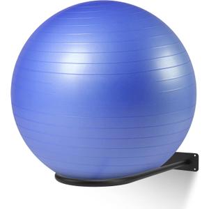 Medicine Ball Rack - Wall Mount Stability Ball Storage Rack(1 Black)