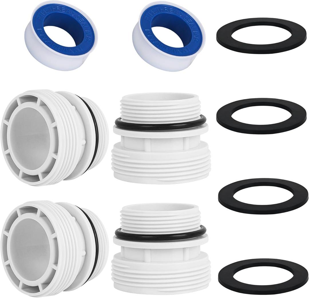 4560 pool Hose Adapters Kit 1 1/2 pvc fittings Compatible with Intex Hayward Pool Filter Pump Hose for Hose 40mm to 1 1/2 Inch Conversion Kit - 4-Pack