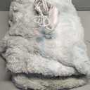 Heated Blanket Throw with 1/2/4/6/8 Hours Auto-Off 10 Heat Level, 50'' * 60'' Cozy Faux Rabbit Fur Bubble Electric Blanket with Overheat Protection(Blue) (Tie-dye Blue)