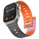 Suitisbest Silicone Magnetic Bands Compatible for Apple Watch Band 49mm 46mm 45mm 44mm 42mm 41mm 40mm 38mm for Men Women, Sport Adjustable Loop Strap for iWatch Ultra Series 11 10 9 8 7 6 5 4 3 2 1 SE