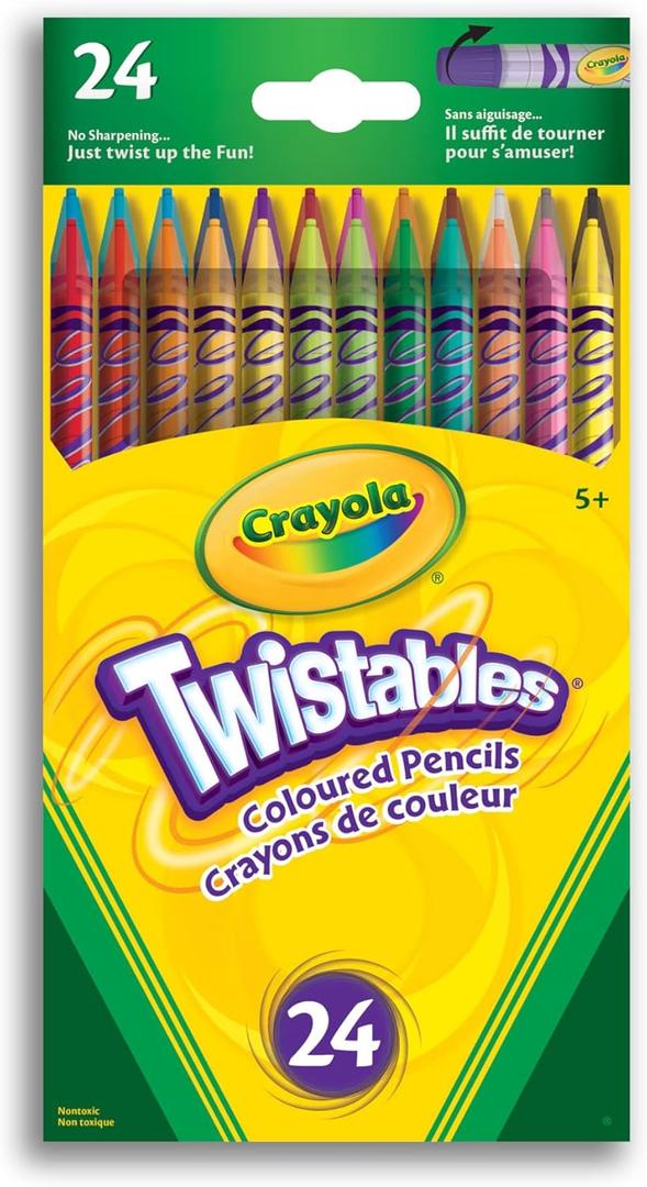Crayola 24 Twistables Colored Pencils (1 Count (Pack of 24))