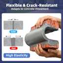Concrete Crack Filler, 2.2lb(1kg) High Elasticity Self-Leveling Cement Crack Filler for Driveway, Walkway, Patio – Easy Repair Solution Indoor & Outdoor, 2 Pack