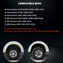 Wheel Skins for 2003-2024 Chevy Express 2500 3500; 2009-2016 Express 4500; 2009-2024 Express Cargo; Savana 1500 2500 3500 2003-2025 Wheel Covers;4 Pcs; 16 inch (Chrome)